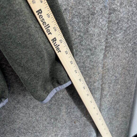 Ll Bean Sweater Women 2X Green Pullover 1/4 Zip Polyester Regular T Snap Jacket - Picture 7 of 12